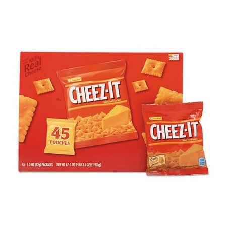 Kelloggs Sunshine, Cheez-It Crackers, Original, 1.5 Oz Pack, 45PK 827553